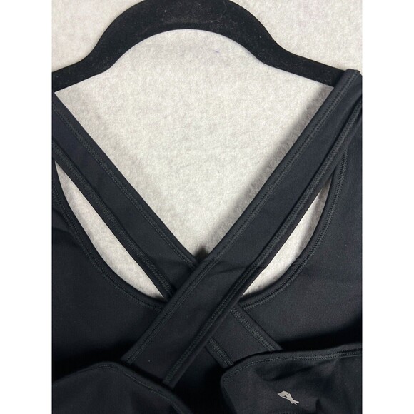Fourlaps Sports Bra Womens L Black Infinity Crossback Support Stretch 4Laps NEW - Picture 3 of 16